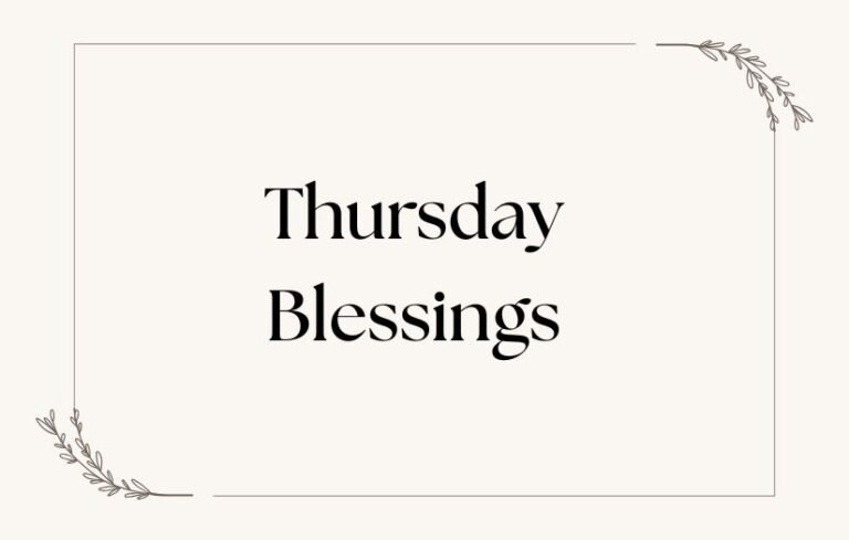 Thursday Blessings